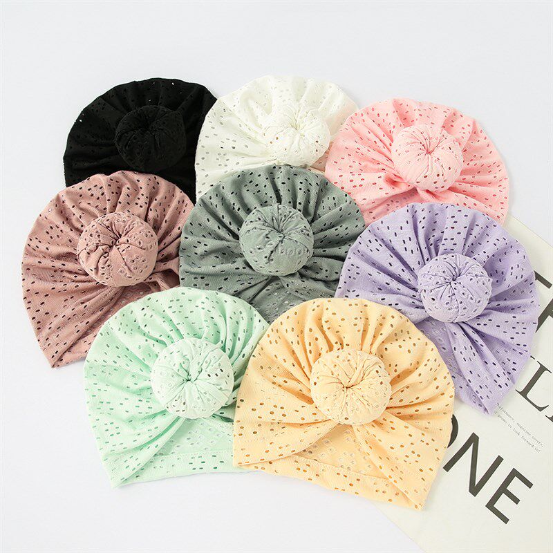 极速Baby Hat Open Knit Pullover Hat 婴儿帽子 镂空针织套头帽