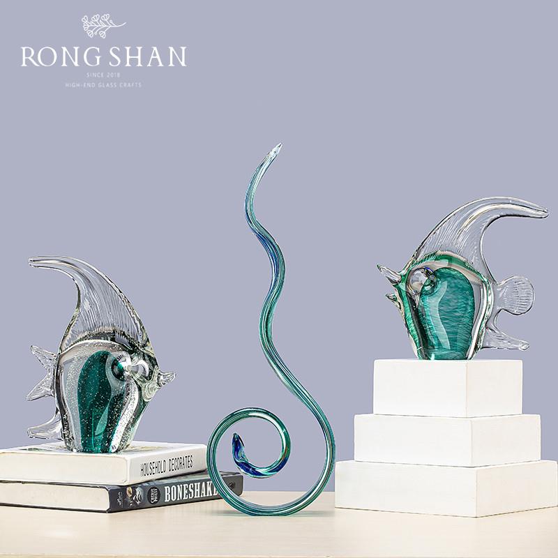 创意海螺轻奢客厅家居装饰品北欧现代简约样板间软装玄关摆设品