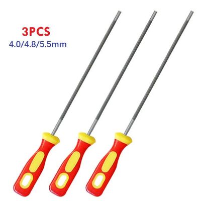 好货3pcs Round High Carbon Steel Sharpening Chainsaw Saw Cha