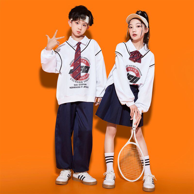 好货女童套装秋冬季2025新款儿童英伦学院风衣服小学生运动服洋气