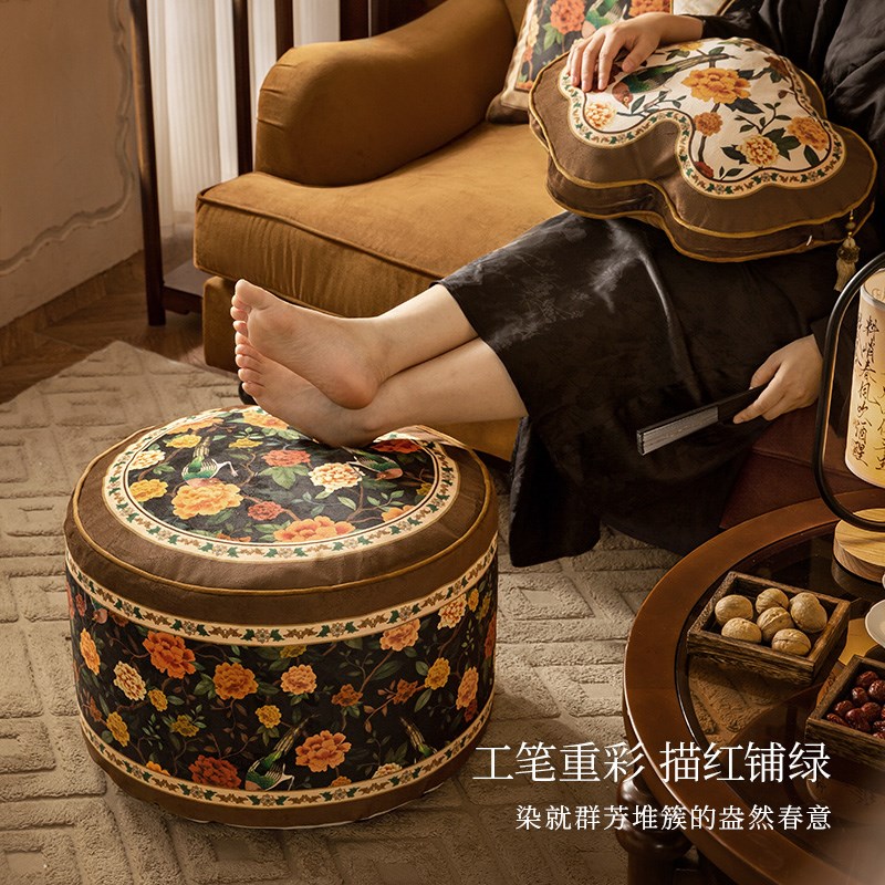 好货美式客厅地毯地上看书懒人沙发坐墩飘窗阳台榻榻米蒲团坐垫花