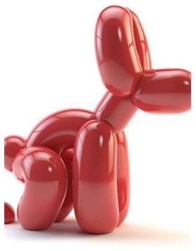 杰夫昆斯JeffKoons便便气球狗狗治愈系摆件雕塑北欧ins潮流壁挂