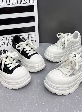 7cm【香港潮牌超轻松糕底】里面全皮透网超轻欧货松糕鞋51