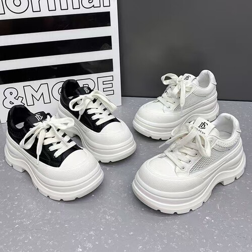 7cm【香港潮牌超轻松糕底】里面全皮透网超轻欧货松糕鞋51