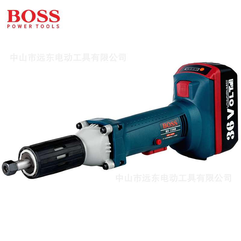 BOSS波士36V无刷电磨机模具抛光电磨头小型直磨机手持打磨机雕刻
