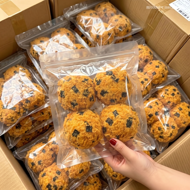 【整箱24枚】爆浆肉松面包小贝蛋糕海苔休闲夹心糕点早餐食品批发
