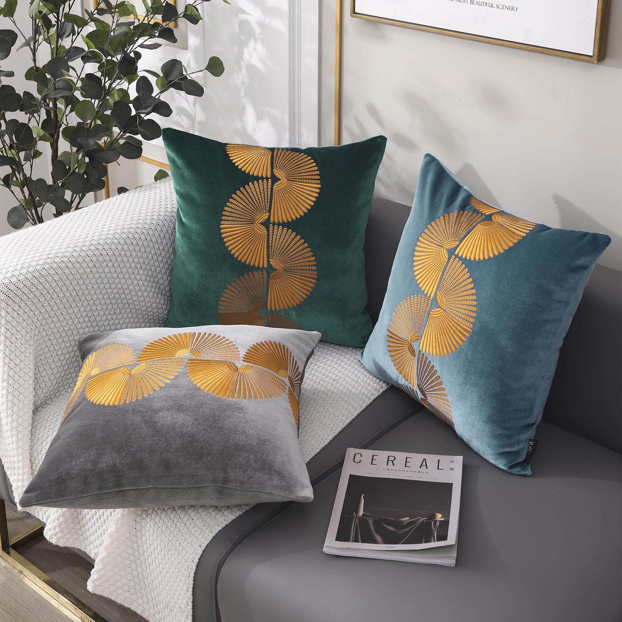 北欧抱枕现代轻奢客厅沙发靠垫样板房床上靠背座椅腰枕靠枕不含芯