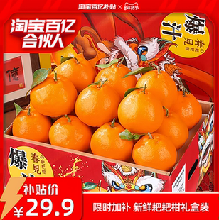 忠橙柑橘春见耙耙柑新鲜应季时令水果柑橘带箱5斤礼盒装
