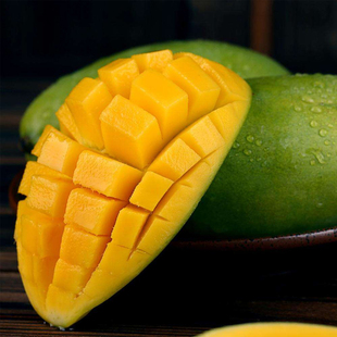 青皮大青芒果新鲜水果当季芒果现摘当季新鲜水果整箱青皮芒