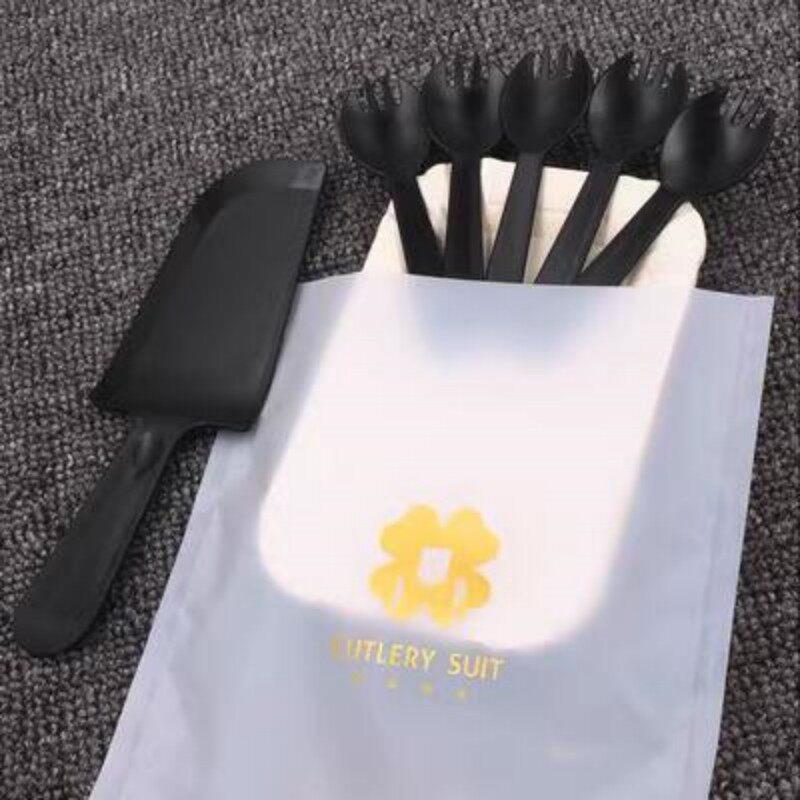 一次性餐具和盘子组合蛋糕盘子叉子塑料餐具四合一餐具和盘子蜡烛