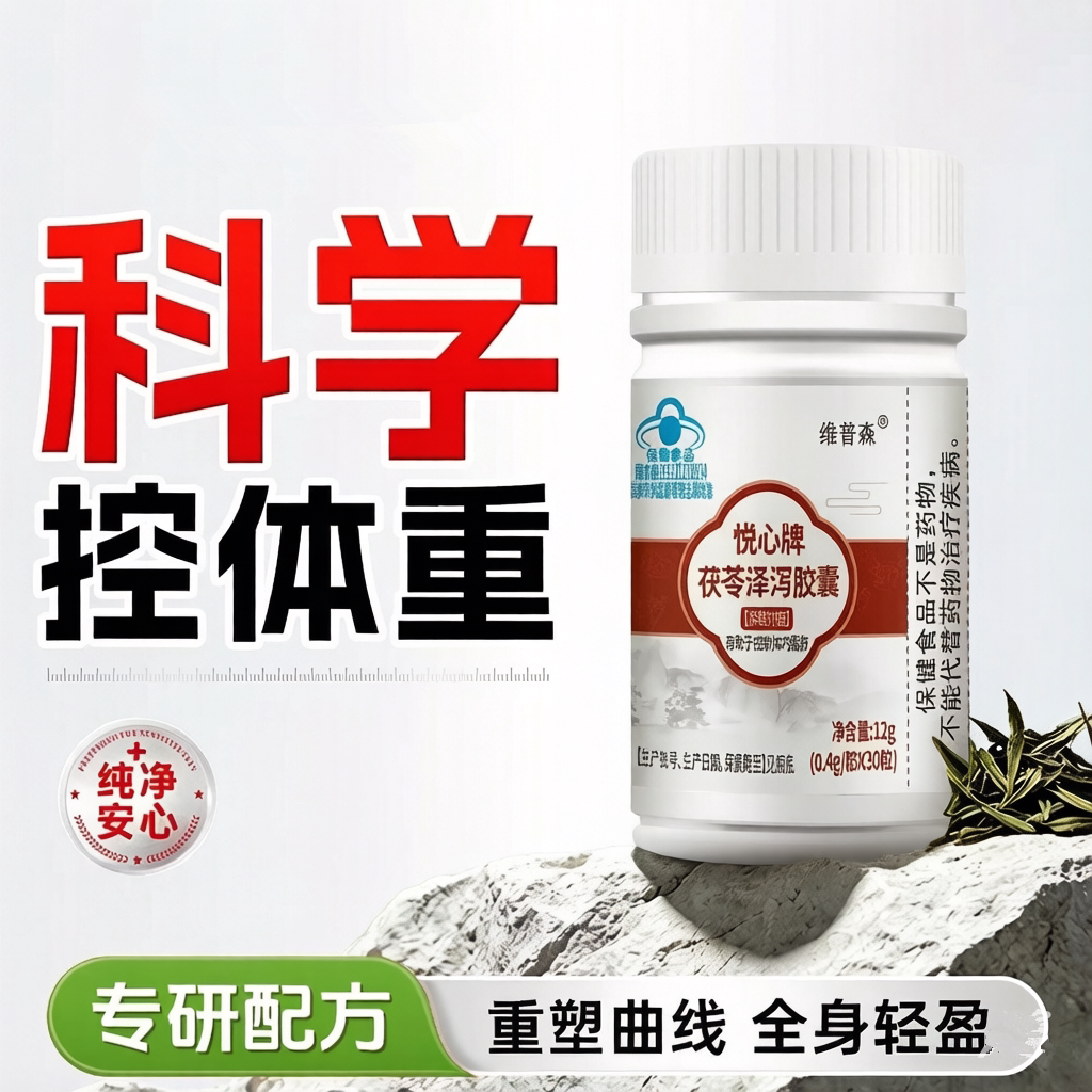 减瘦肥身茯苓泽泻胶囊肥胖腰粗肚子大肚腩减小腹控脂休重提高代谢