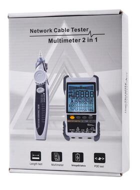 ET616 ET618中性网络寻线仪万用表二合一500米网线长度测量锂电池