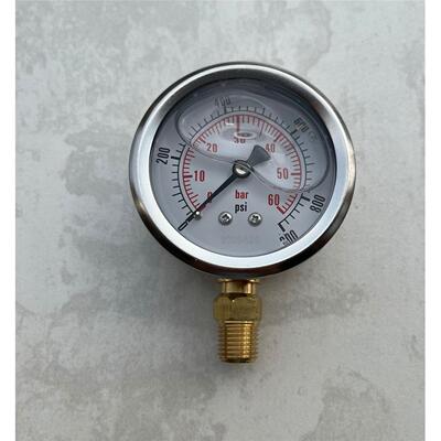 YN-63  YN601  耐震压力表60bar 900psi 6mpa ZG1/4 60-63-68mm