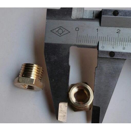 内螺纹m8×1 外螺纹2分 G1/4 变径接头内外丝转换接头 m8*1-G1/4