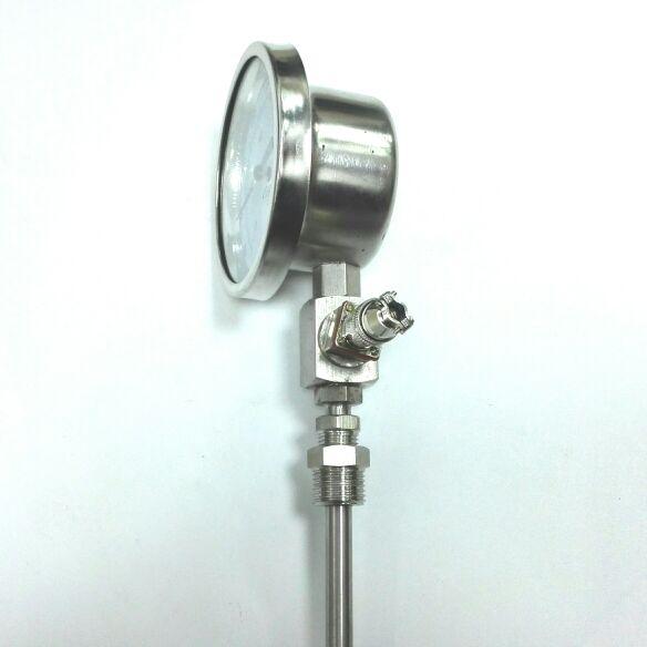 不锈钢远传温度计 wssp-411bf 0-100 200 100mm pt100 L400