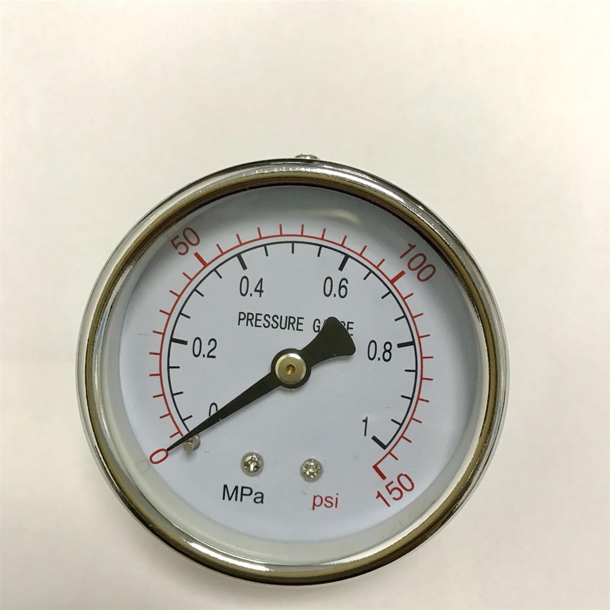轴向压力表 Y-60Z 0-1mpa 0-150psi 直径60mm 螺纹G1/4 两分平牙