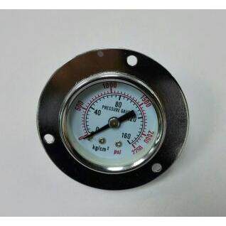 轴向带边40mm压力表 背后直径41mm,边罩61mm 160kg/cm2, 2250psi