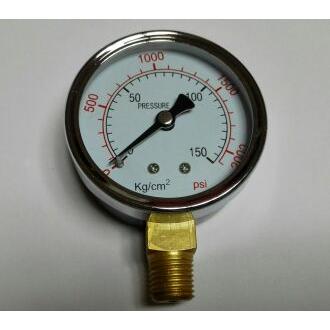 150kg/cm²压力表 2000psi 直径60mm 牙13mm 螺纹pt1/4 ZG1/4