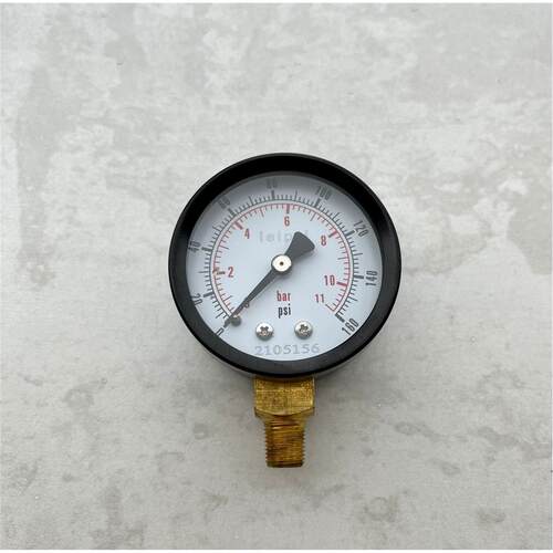 压力表 气压表 0-11bar 160psi 直径50mm 牙PT1/8 ZG1/8 径向