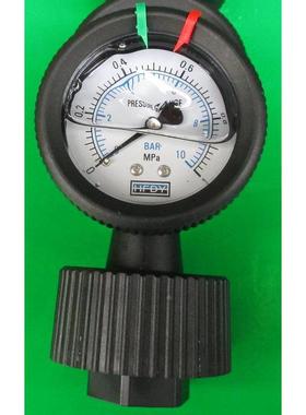 YN60 0-1MPA 10BAR 10KGF/CM2 0-145PSI塑料隔膜耐震压力表