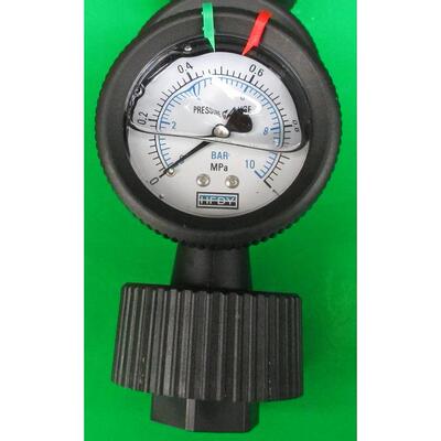 YN60 0-1MPA 10BAR 10KGF/CM2 0-145PSI塑料隔膜耐震压力表