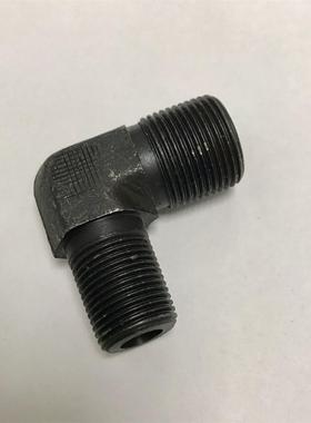 M22x1.5-ZG3/8 双外丝直角弯头 铸钢 压力30mpa 两边外螺纹 黑色