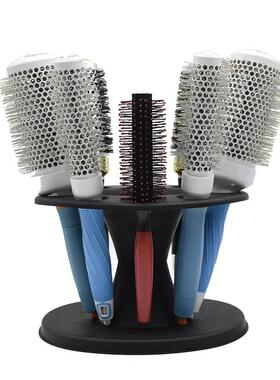 Barber Combs Holder Rack发廊专用多功能收纳架黑色圆形梳子架