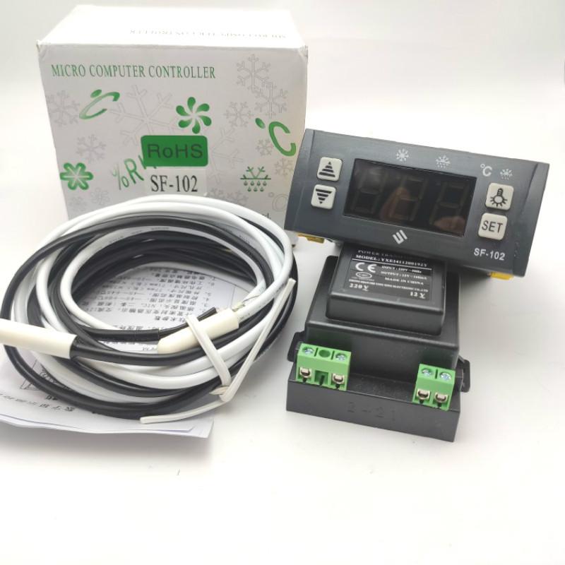 新麦展示柜温控器雪柜智能温控仪SF-102冰箱温控表控制器原厂配件