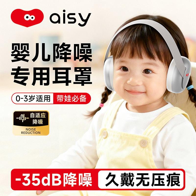 【热销NO.l】婴儿降噪耳罩坐飞机