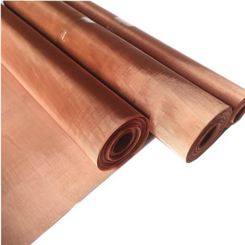 电磁电极黄铜屏蔽网现货供应抗干扰紫铜网导电散热铜丝网布