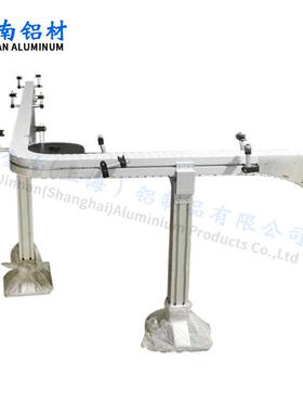 来图定输制柔MRB性链板输金送 瓶装 盒装 袋装机 铝合转弯传带