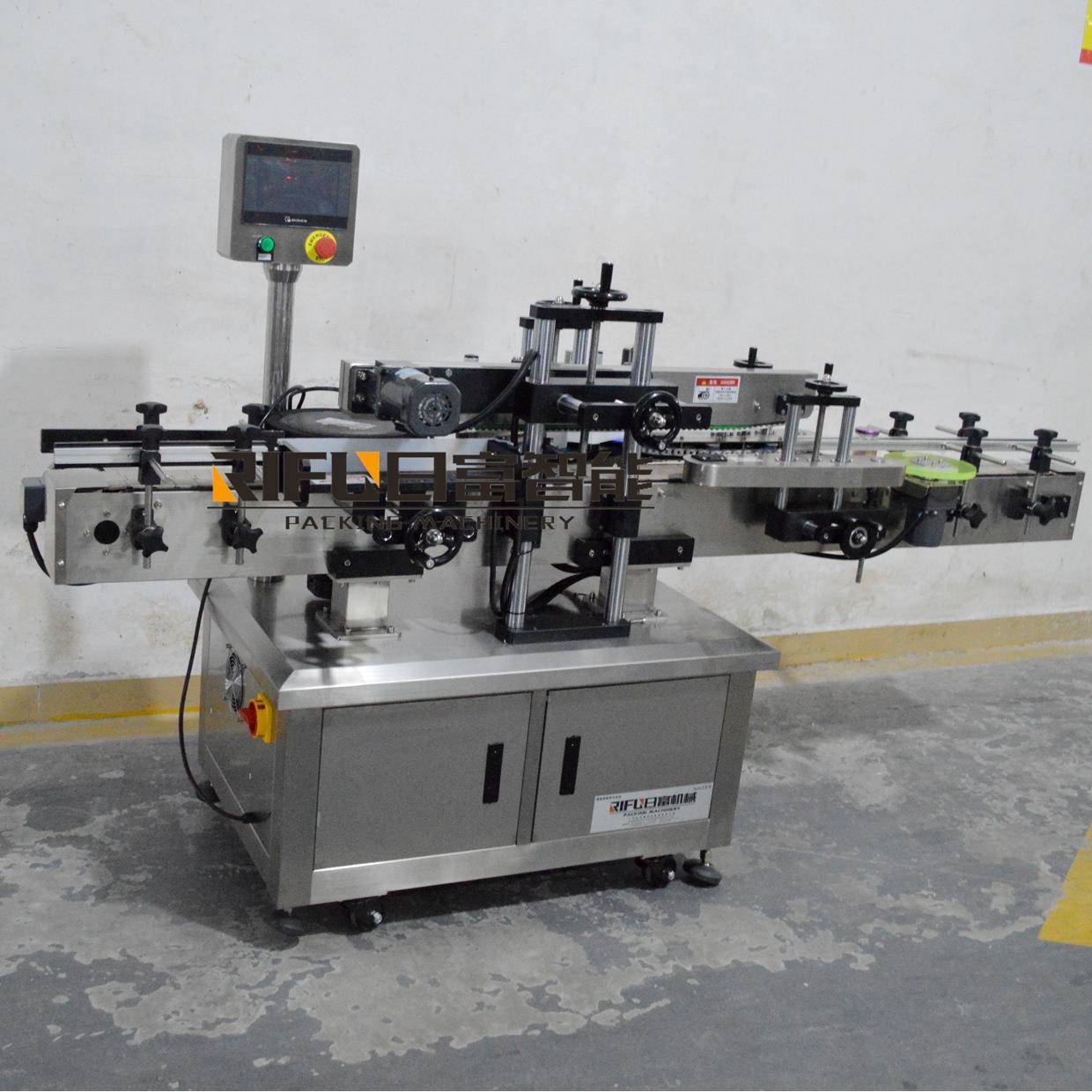 燕窝六角贴标瓶机 辣椒瓶酱料贴标备RF-250标 菱设形瓶贴签机