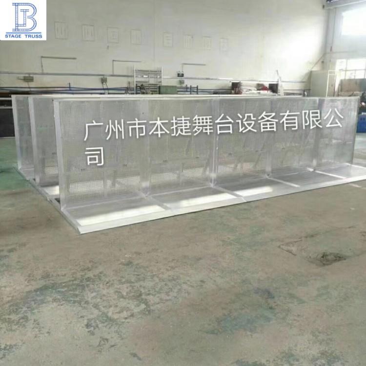 广厂家销铝合金州防护 商演折叠防爆栏栏 防车撞安全隔直离网栏