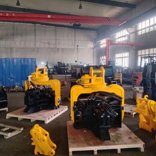 挖掘机打岩机 河道围堰工程打桩凿桩挖坑打光桩机厂家直供 OWC伏