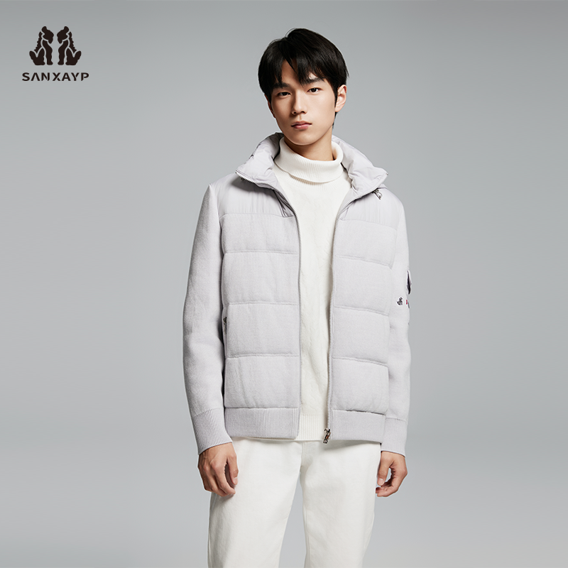 轻薄短款羽绒服可脱卸帽款