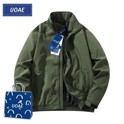 UOA时尚春8916季男克士夹E宽松潮流休闲百秋搭情侣款棒球服飞行服