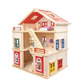 儿童过家家厨房玩具屋木制做饭玩具仿真别墅房男女孩木质生日礼物