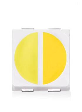 00双色LED灯珠1W大功率正白金黄双色温灯珠白光金黄汽车灯珠