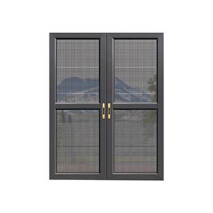 铝合金推拉式纱门家用平移伸缩纱窗网门帘防蚊防猫纱门厂家