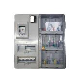 国网电能计量箱成套单相透明电表箱12位防水塑料带总控配电箱户外