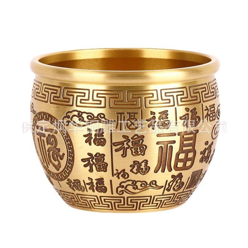 厂家黄铜制作百福缸米缸聚宝盆家居工艺品装饰品摆件,家居饰品,装饰摆件,淘宝优惠券,粉丝福利购,淘宝优惠卷