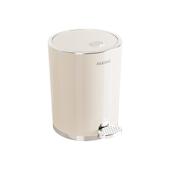 奶油风家用垃圾桶客厅厨房厕所卫生间脚踩式 带盖大容量垃圾收纳桶