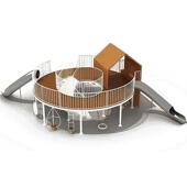 户外游乐园小设备小区儿童娱乐设施幼儿园不锈钢滑梯非标定制厂家