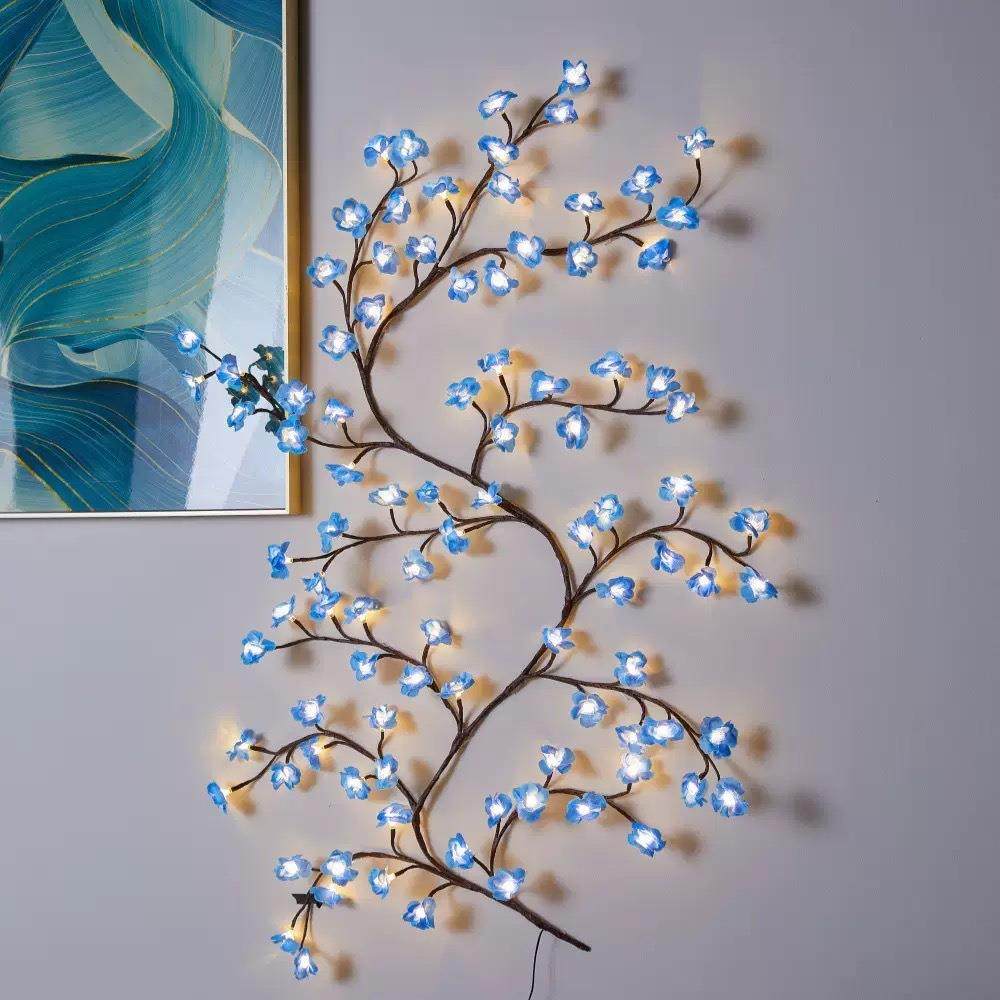 led树枝藤条墙灯房间装饰满天星网红树枝灯随意弯曲枝条树灯,节庆用品/礼品,装饰灯,淘宝优惠券,粉丝福利购,淘宝优惠卷