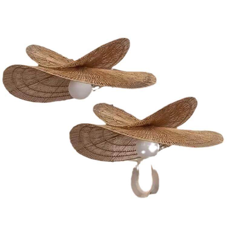 藤艺吊灯藤编禅意餐厅书房民宿酒店火锅店茶室艺术日式侘寂风灯具,家装灯饰光源,智能吊灯,淘宝优惠券,粉丝福利购,淘宝优惠卷