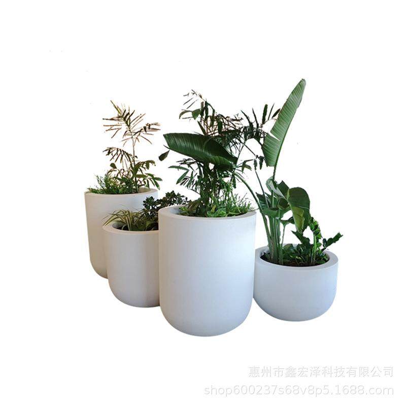 玻璃钢花盆商场花钵美陈花瓶椭圆落地大号组合花器户外种植池花器,家居饰品,花盆,淘宝优惠券,粉丝福利购,淘宝优惠卷