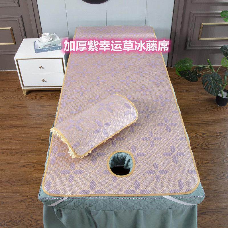 美容床凉席按摩竹席冰丝藤席推拿席子洗头床夏季透气加厚藤席带洞,床上用品,冰丝席,淘宝优惠券,粉丝福利购,淘宝优惠卷