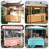 户外夜市摆摊小吃车移动摊位售卖车网红活动促销 展示花车奶茶推车