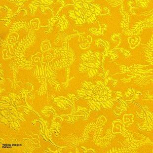 红布黄布龙纹布神堂居家装饰织锦缎面料佛桌布桌围彷古提花丝绸缎