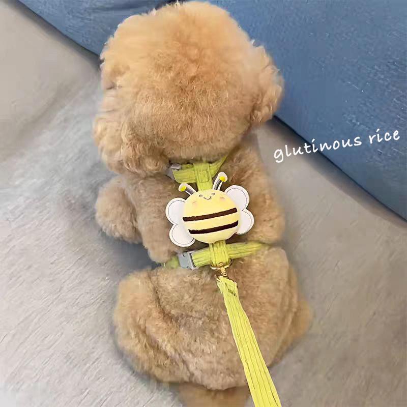 狗狗牵引绳外出遛弯防挣脱工字型胸背式遛狗绳猫犬通用可调节猫绳